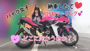 【モトブログ】新しい愛車R25 納車後初ツーリング
