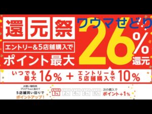 ポイント最大26%還元祭！！！ワウマせどり。初心者向けに解説