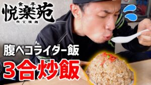 【デカ盛り】3合チャーハンがバイク乗りの聖地にあると聞いて【モトブログ】