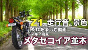 【モトブログ】Z1の走行音と景色だけを楽しむ動画【ゼットワン】