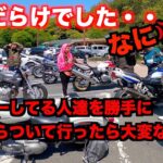 【モトブログ】マスツーしている人達を勝手に後ろから付いて行ったら大変な事に！