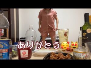 ライブ配信後お腹減りすぎてガッツリ食べ飲み（笑）