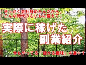 【副業】実際に稼げた副業紹介。／実際にやってみたから確かです／今も続けている儲かる趣味４選＋１