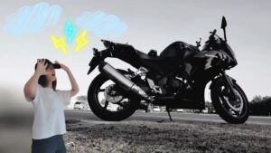 【ガチで台風2時間前】バイク受け取ったよ！【モトブログ】【バイク女子】