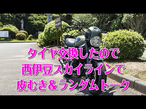 [モトブログ] タイヤ交換したので西伊豆スカイラインで皮むき！＆ランダムトーク [Motovlog]Kawasaki Z900RS GOPRO HERO8