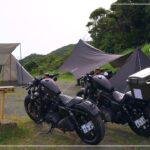 【モトブログ】男の伊豆キャンツーPart 2《バイクの入るテント⁉︎ 設営編》南伊豆夕日ヶ丘キャンプ場