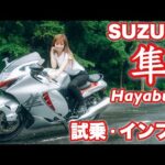 バイク女子目線！SUZUKI 新型ハヤブサ -Hayabusa- 試乗・インプレッション！ GSX1300R 隼【モトブログ】